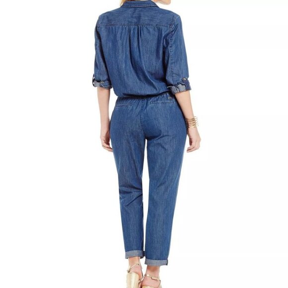 Juicy Couture Blue Denim Jumpsuit - Picture 3 of 3